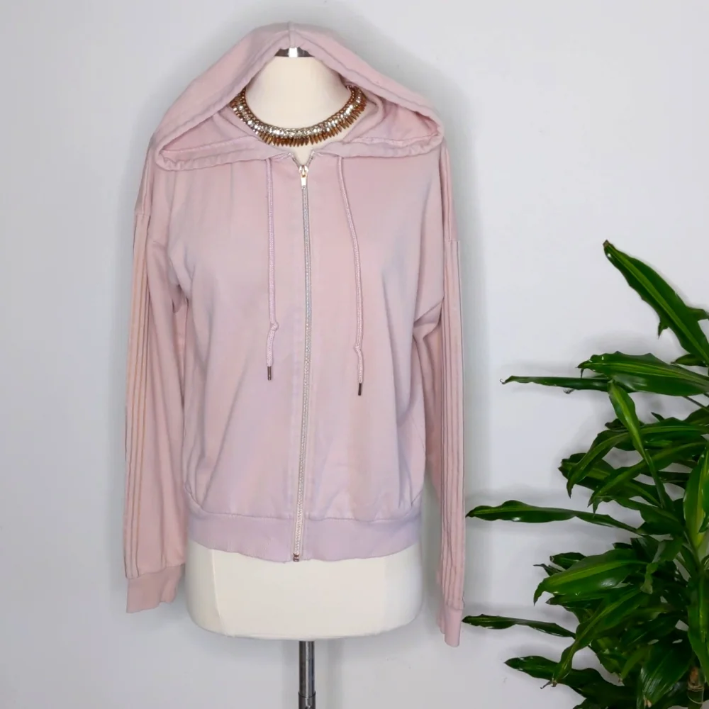 Forever 21 Zip Up Sweater Dusty Rose Size Medium